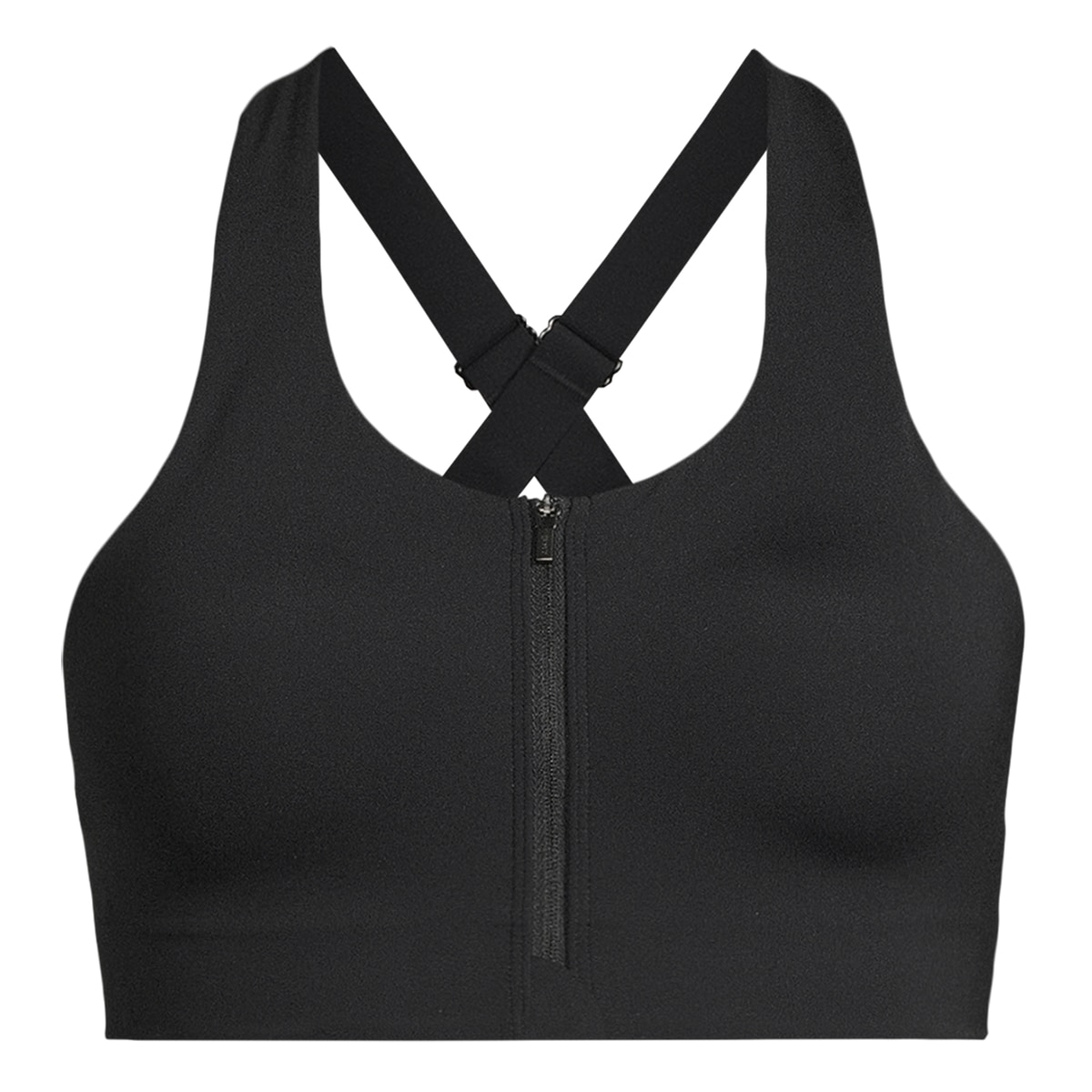 Top Desportivo de Mulher Impact Zip Sports Bra Preto-1