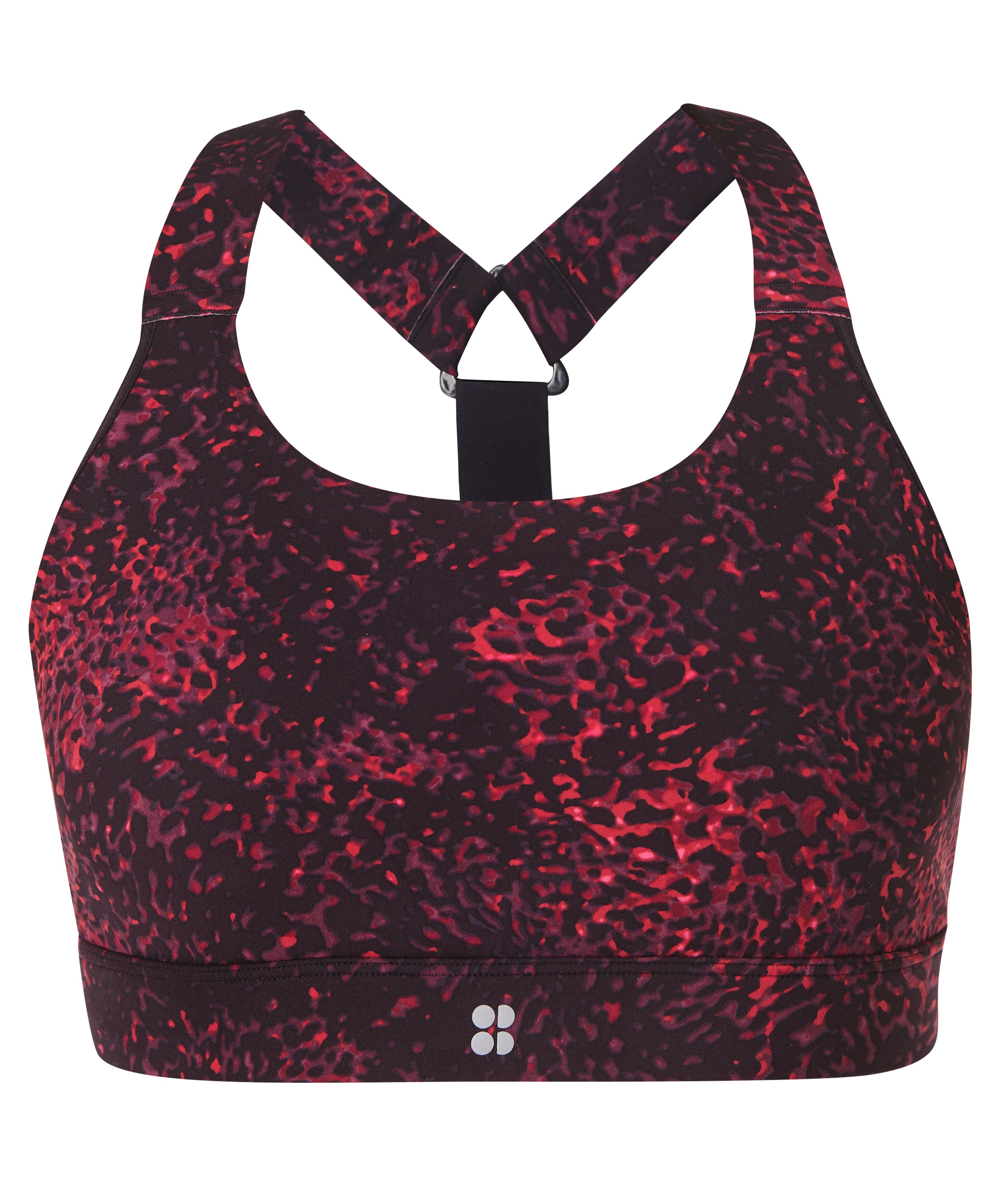 Top de Mulher Power Medium Support Sports Bra Vermelho-6