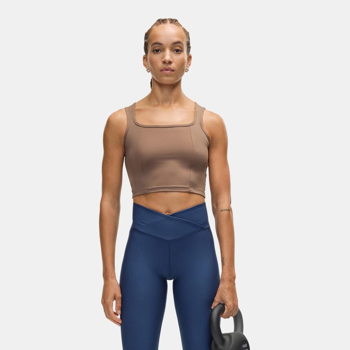 Tops de Mulher Edge Crop Top Verde-1