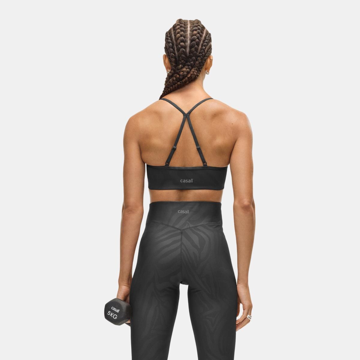 Soutiens de Mulher Sleek Strappy Sports Bra Printed Multicolor-2