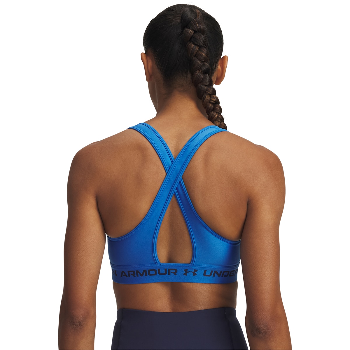 Top de Mulher Crossback Mid Bra Azul-2
