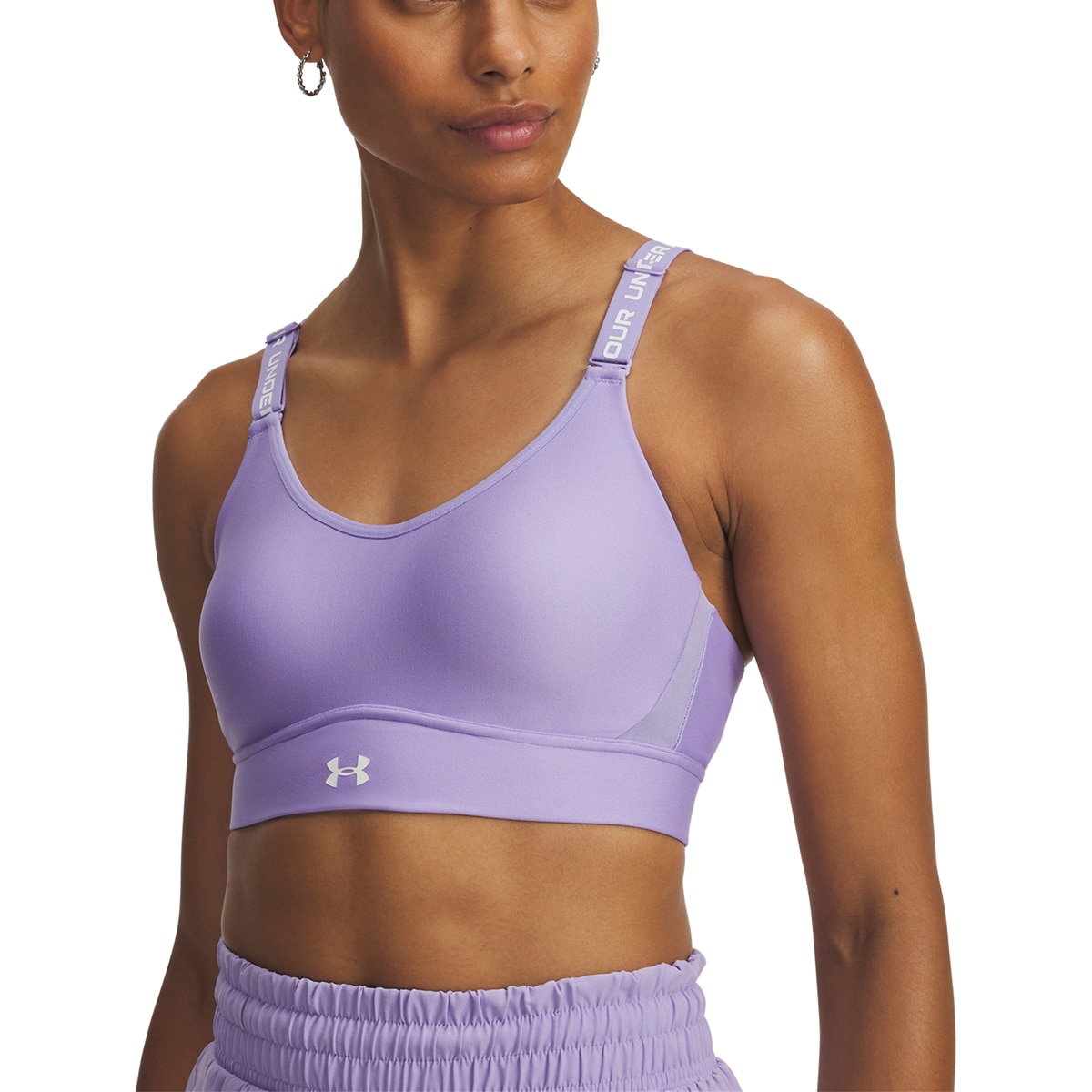 Top de Mulher UA Infinity Mid 2.0 Bra Lilás-1