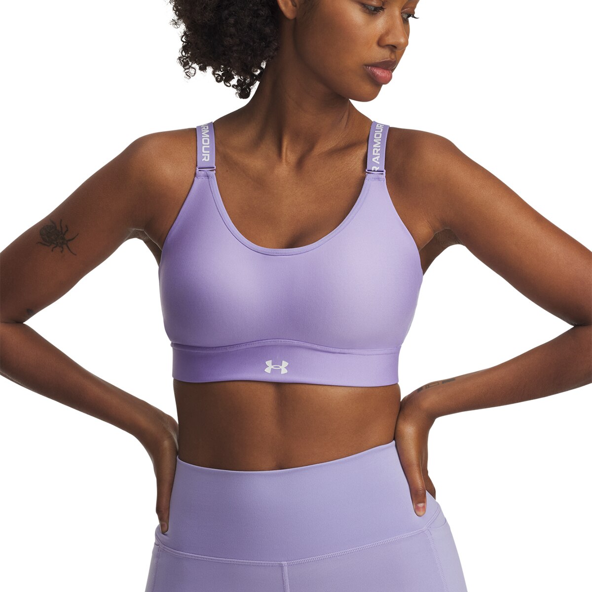 Top de Mulher UA Infinity Mid 2.0 Bra Lilás-4