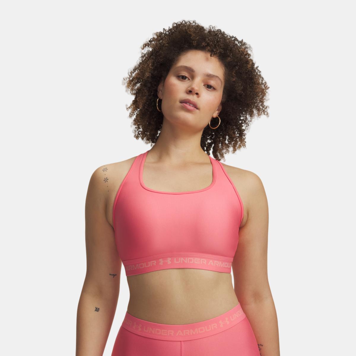 Soutiens de Mulher Training Crossback Mid Bra Rosa-4