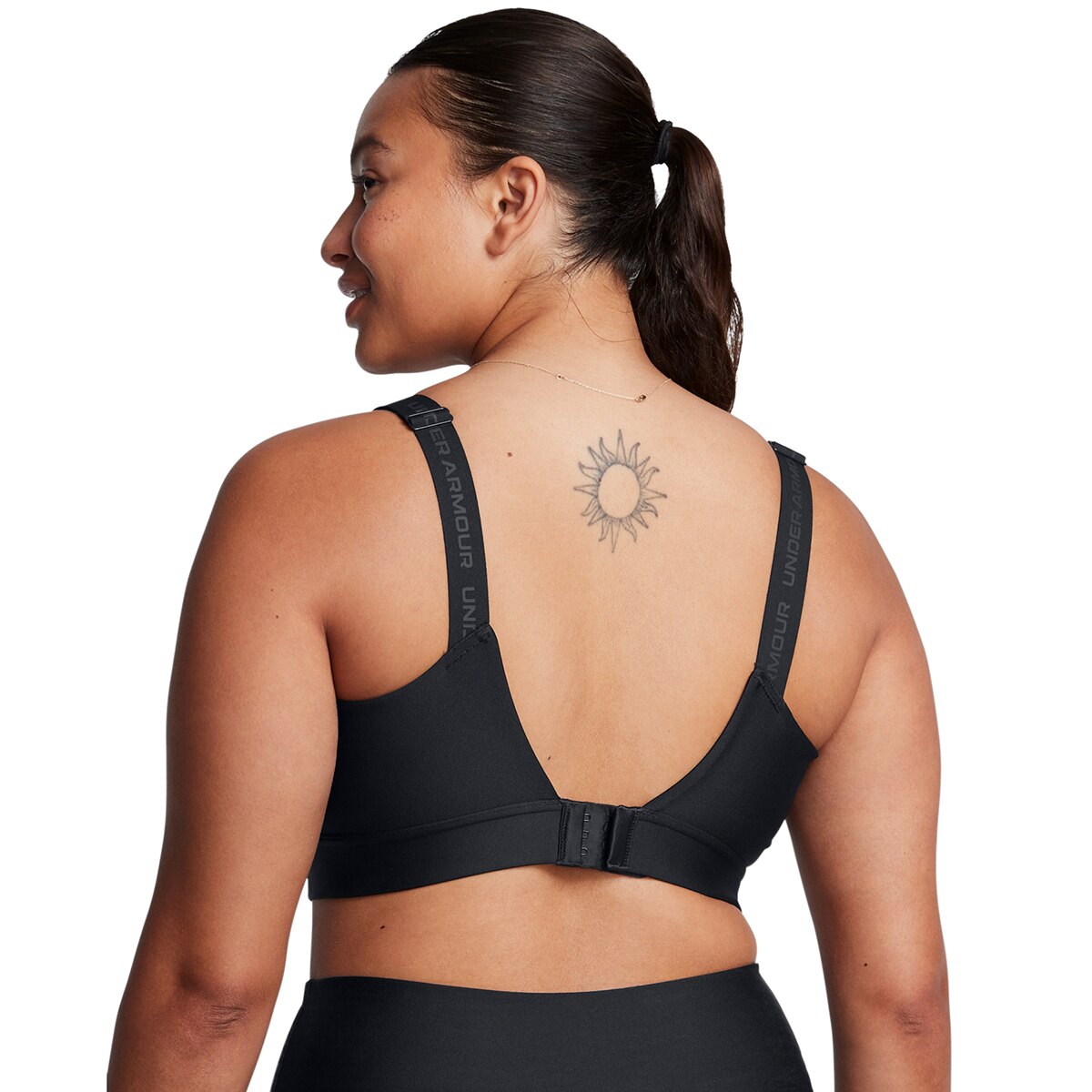 Top de Training de Mulher UA Infinity Mid 2.0 Bra Preto-5