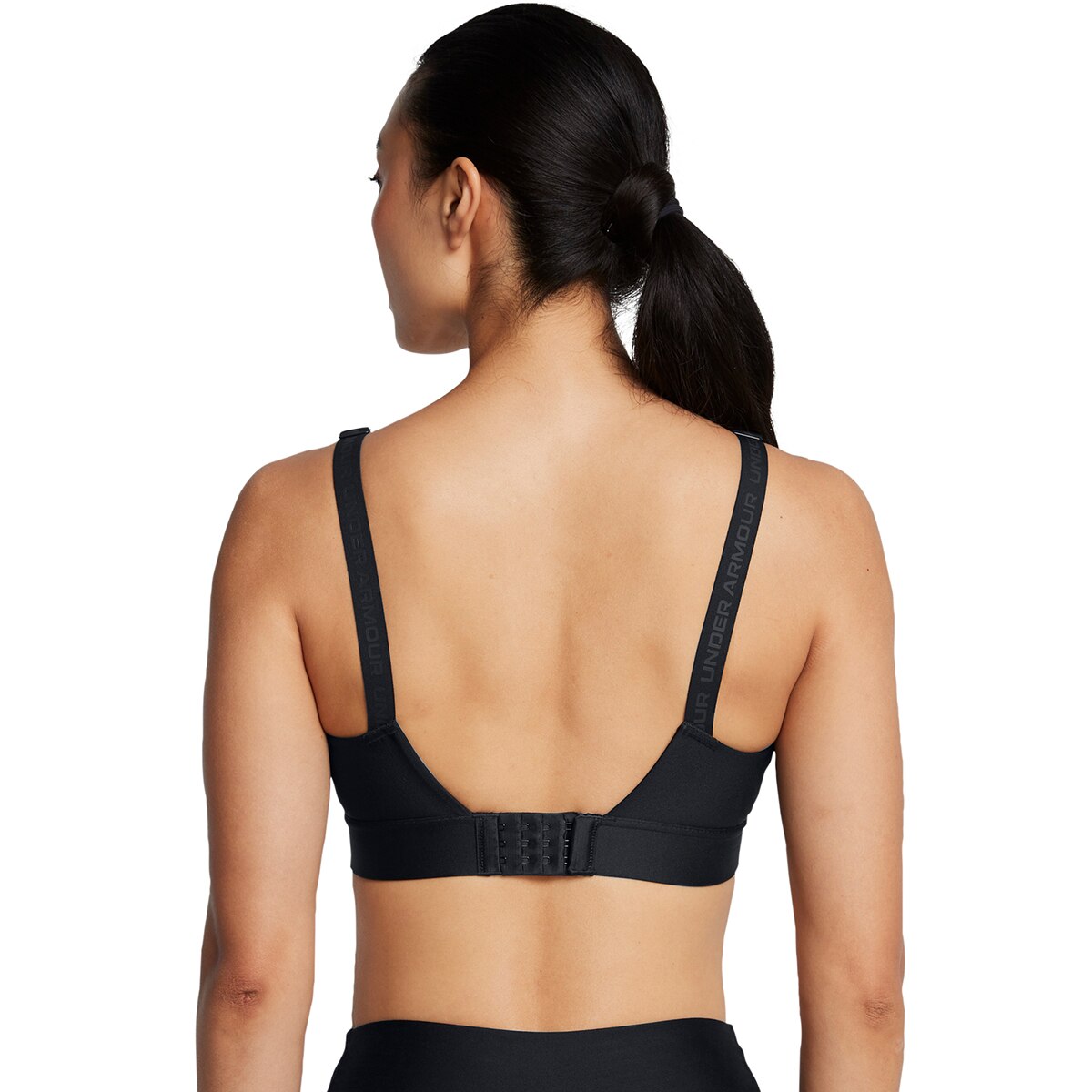 Top de Training de Mulher UA Infinity Mid 2.0 Bra Preto-6