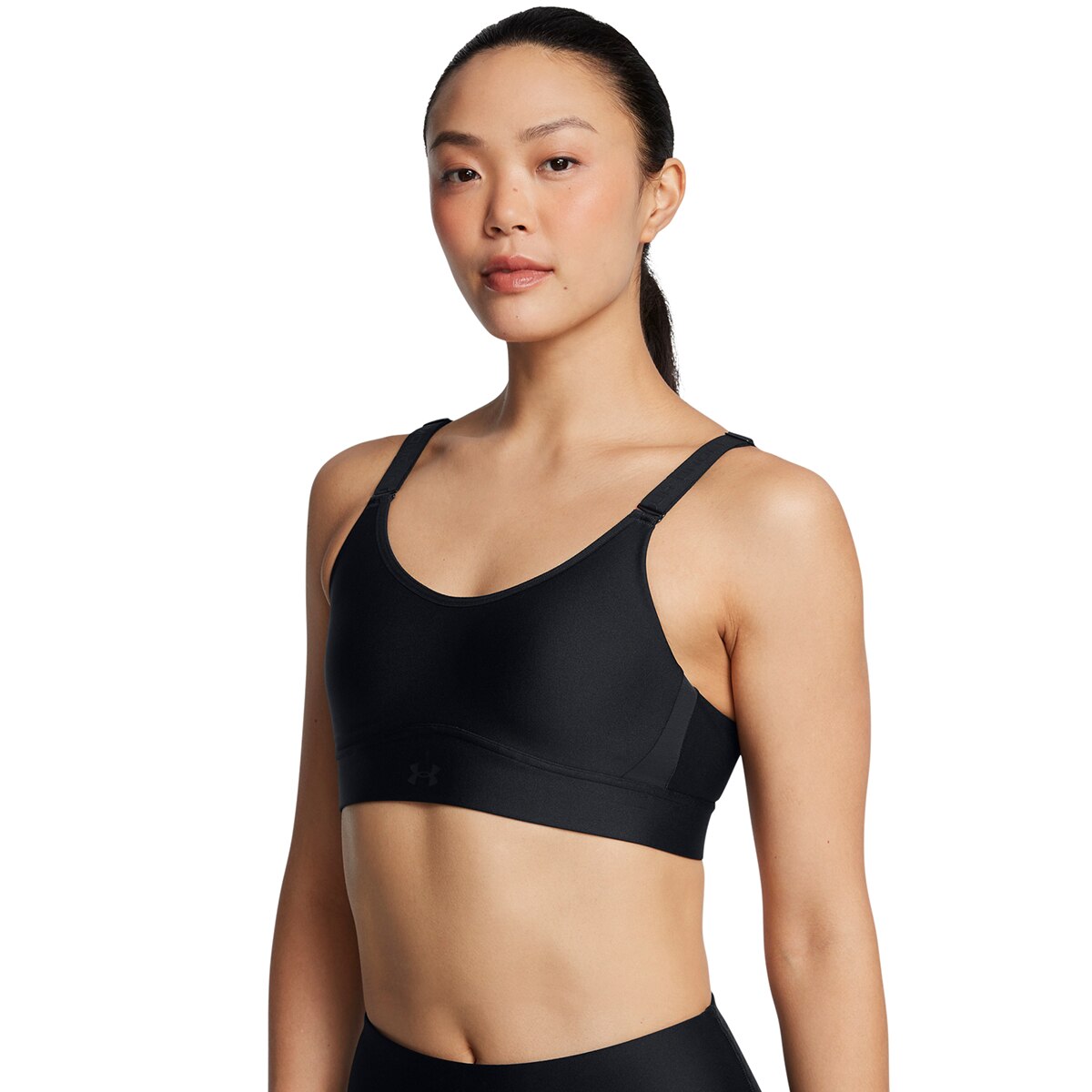 Top de Training de Mulher UA Infinity Mid 2.0 Bra Preto-12