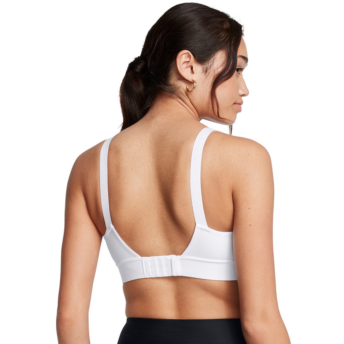 Top de Training de Mulher UA Infinity Mid 2.0 Bra Branco-7
