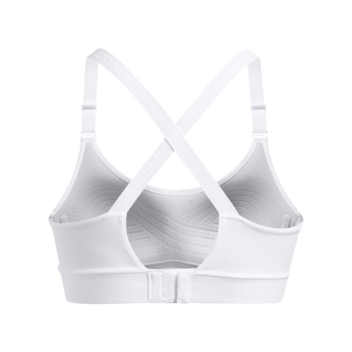 Top de Training de Mulher UA Infinity Mid 2.0 Bra Branco-15