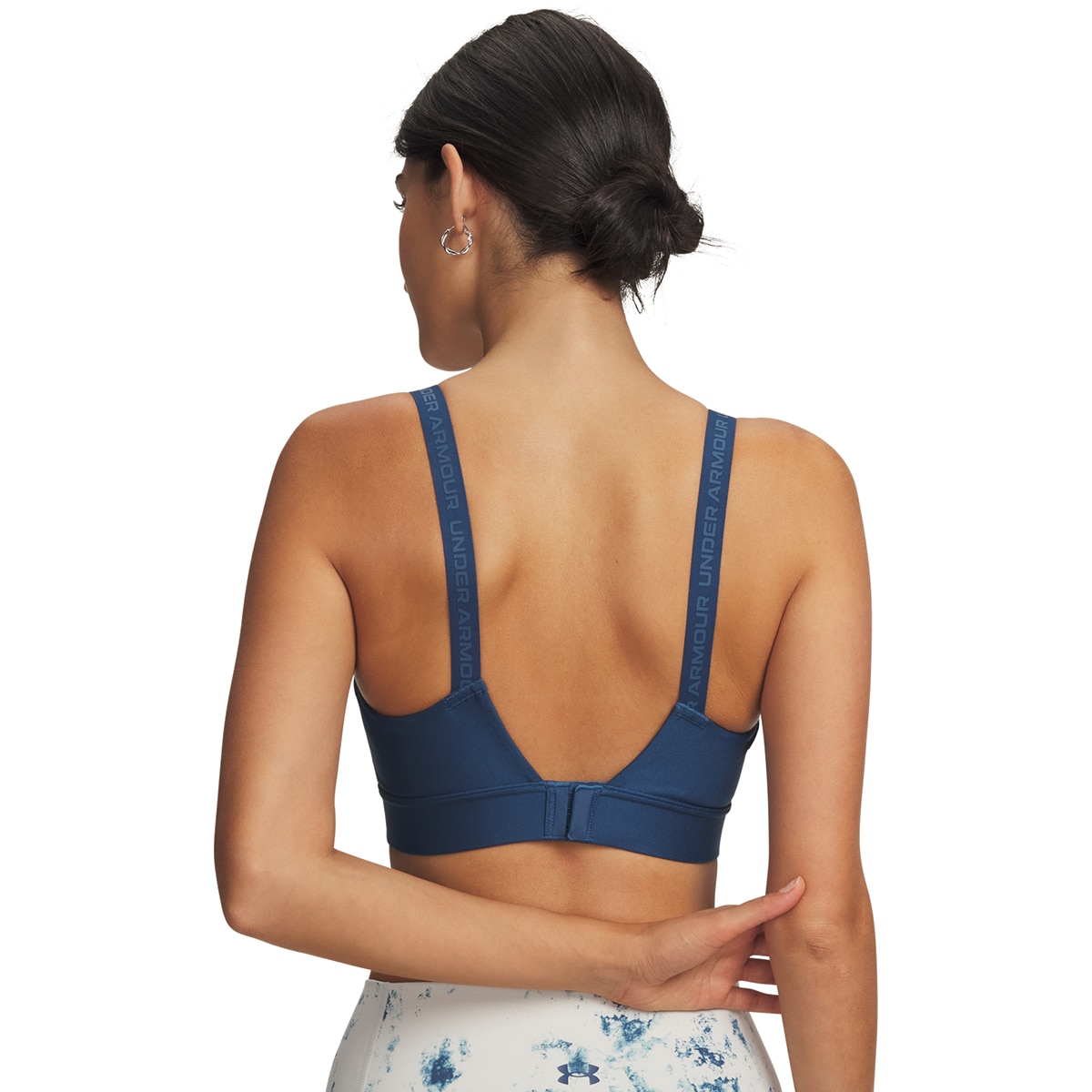 Soutiens de Mulher Training UA Infinity Mid 2.0 Bra Azul-escuro-2