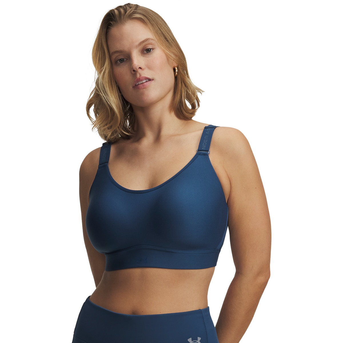 Soutiens de Mulher Training UA Infinity Mid 2.0 Bra Azul-escuro-10