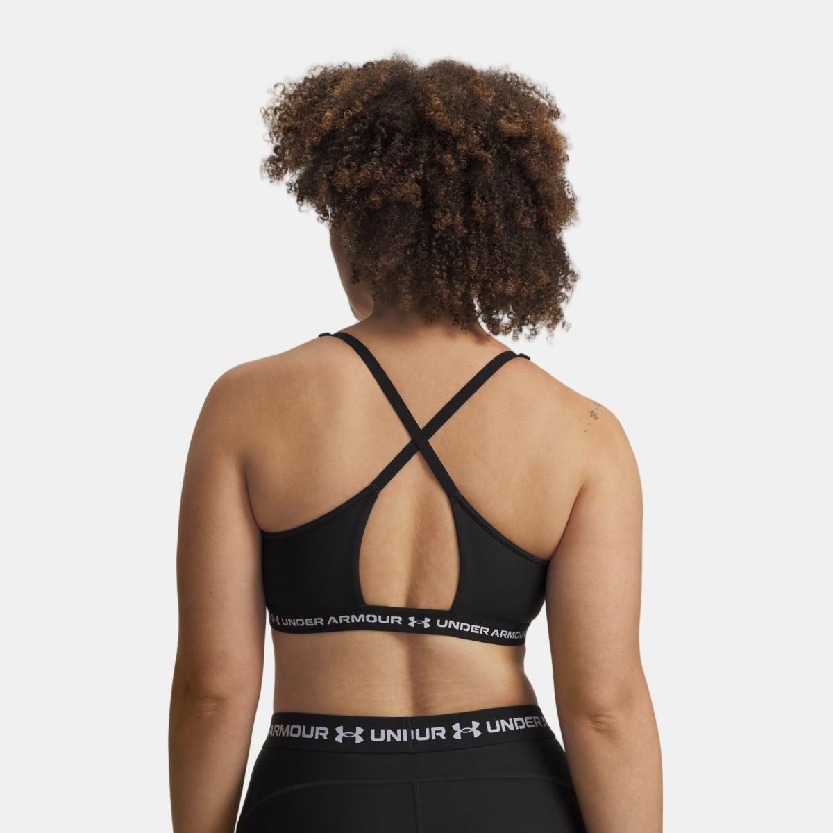 Top de Training de Mulher UA Crossback Low Bra Preto-2
