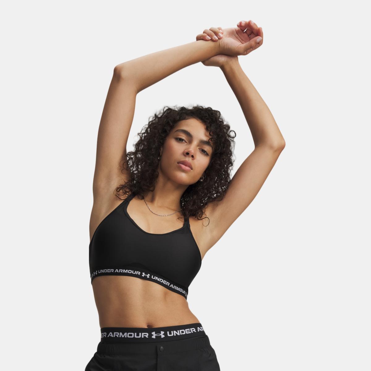 Top de Training de Mulher UA Crossback Low Bra Preto-3