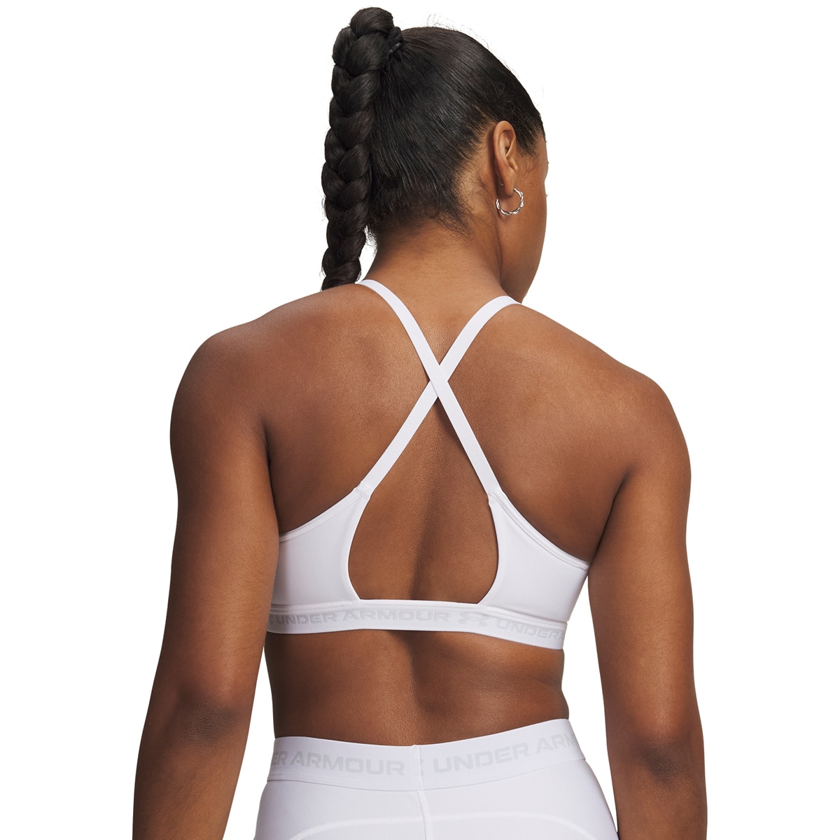 Soutiens de Mulher Training UA Crossback Low Bra Branco-2