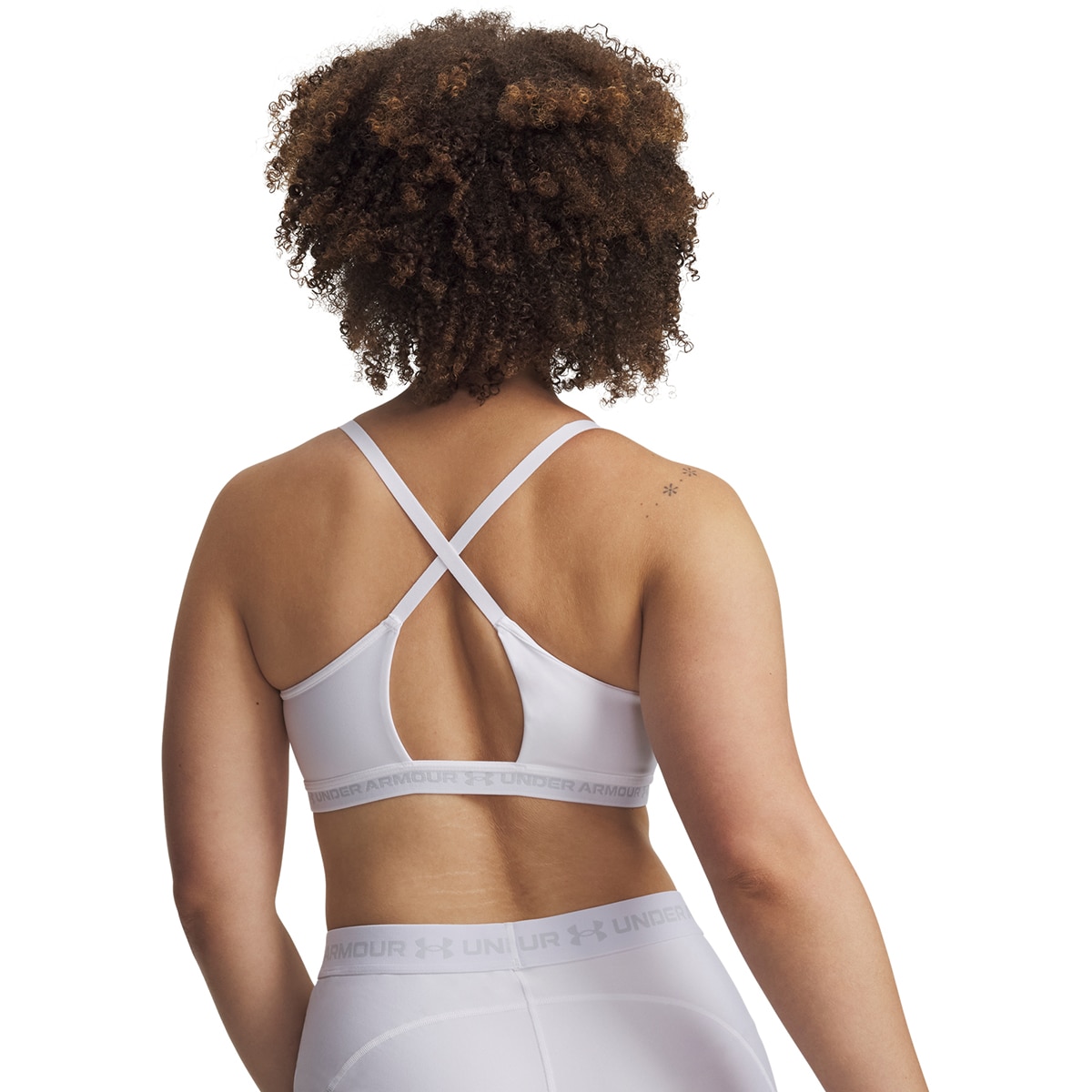Soutiens de Mulher Training UA Crossback Low Bra Branco-3