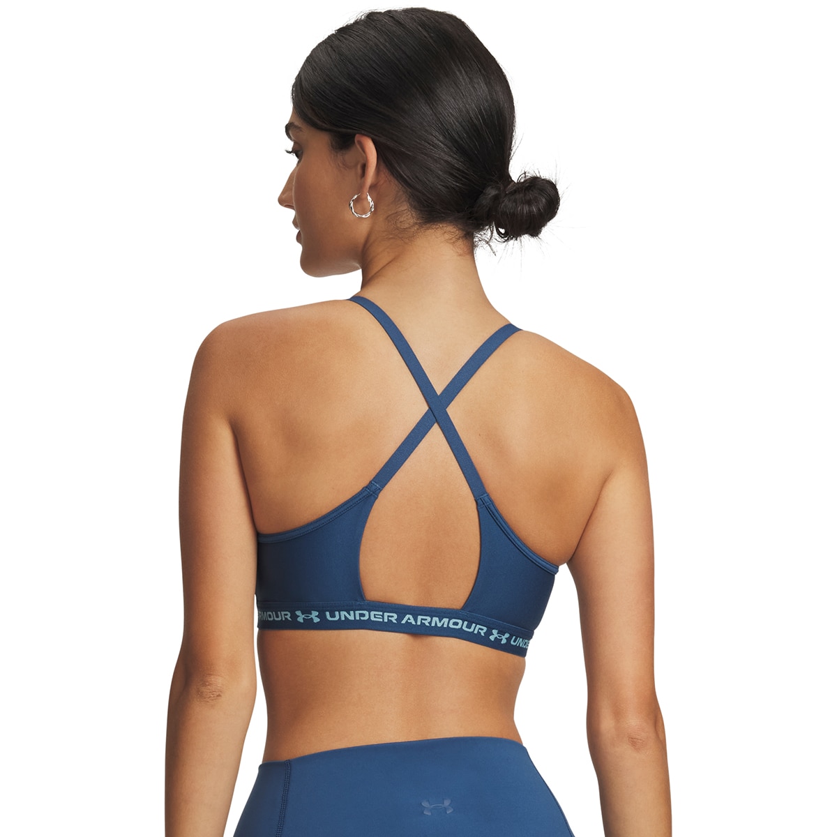Soutiens de Mulher Training UA Crossback Low Bra Azul-escuro-2