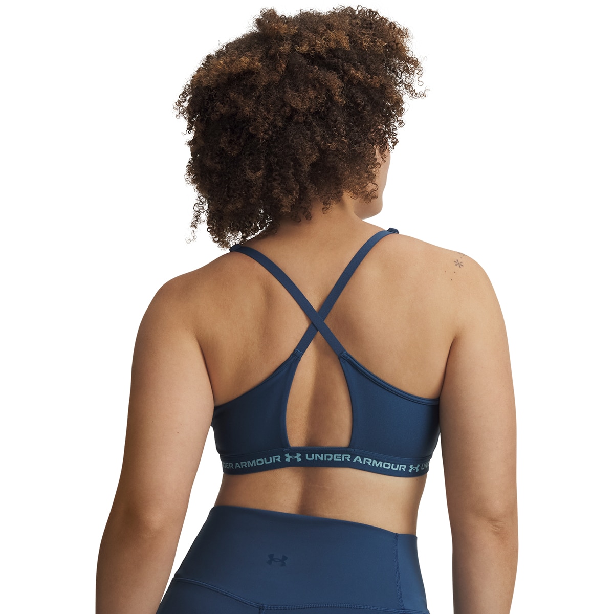 Soutiens de Mulher Training UA Crossback Low Bra Azul-escuro-3