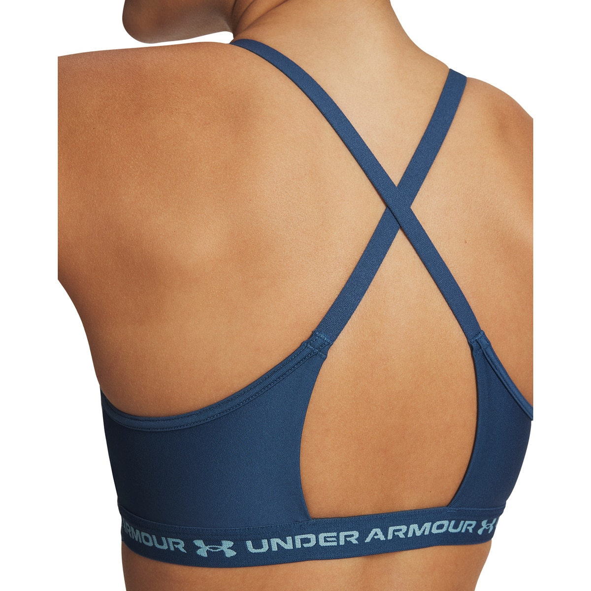 Soutiens de Mulher Training UA Crossback Low Bra Azul-escuro-4