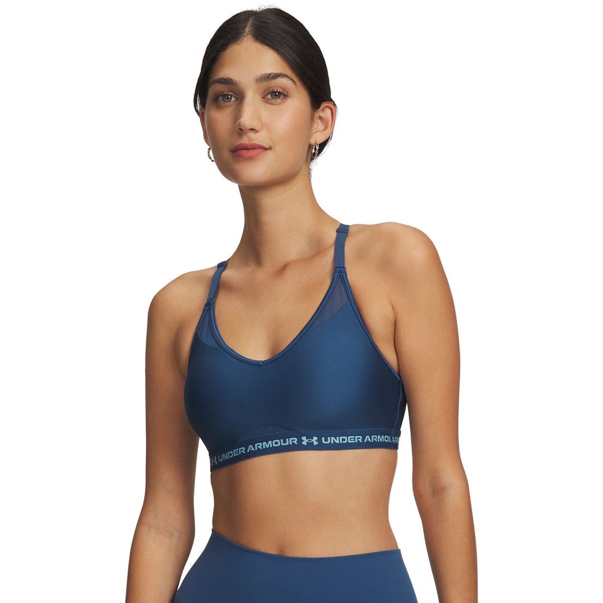 Soutiens de Mulher Training UA Crossback Low Bra Azul-escuro-5