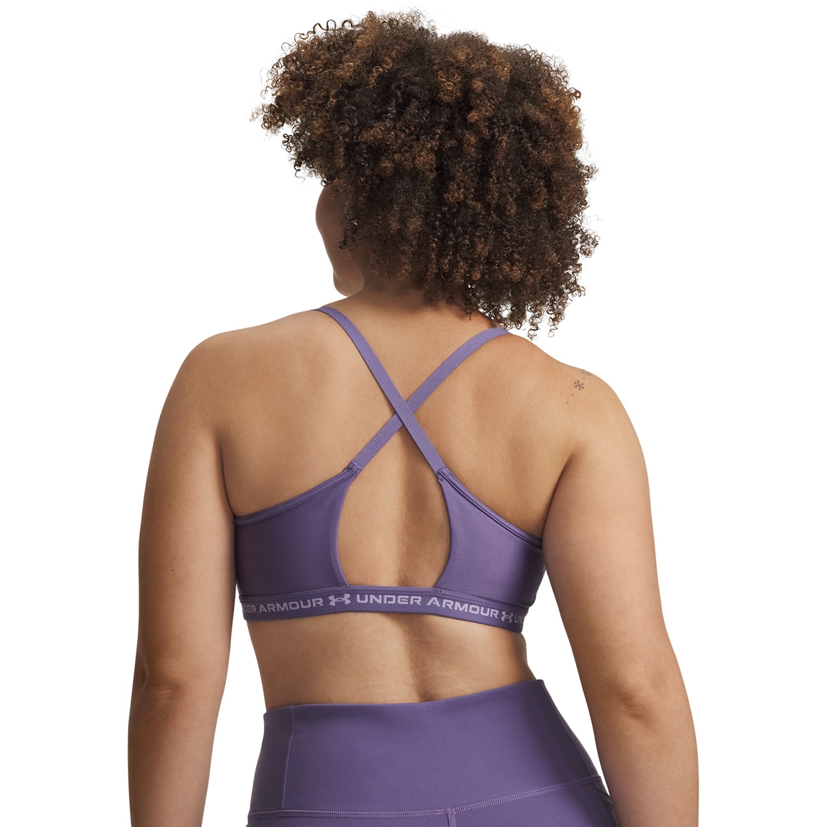 Soutiens de Mulher Training UA Crossback Low Bra Púrpura-3