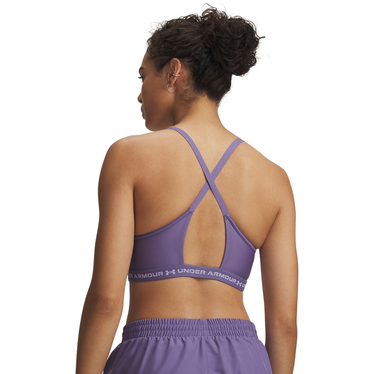 Soutiens de Mulher Training UA Crossback Low Bra Púrpura-4