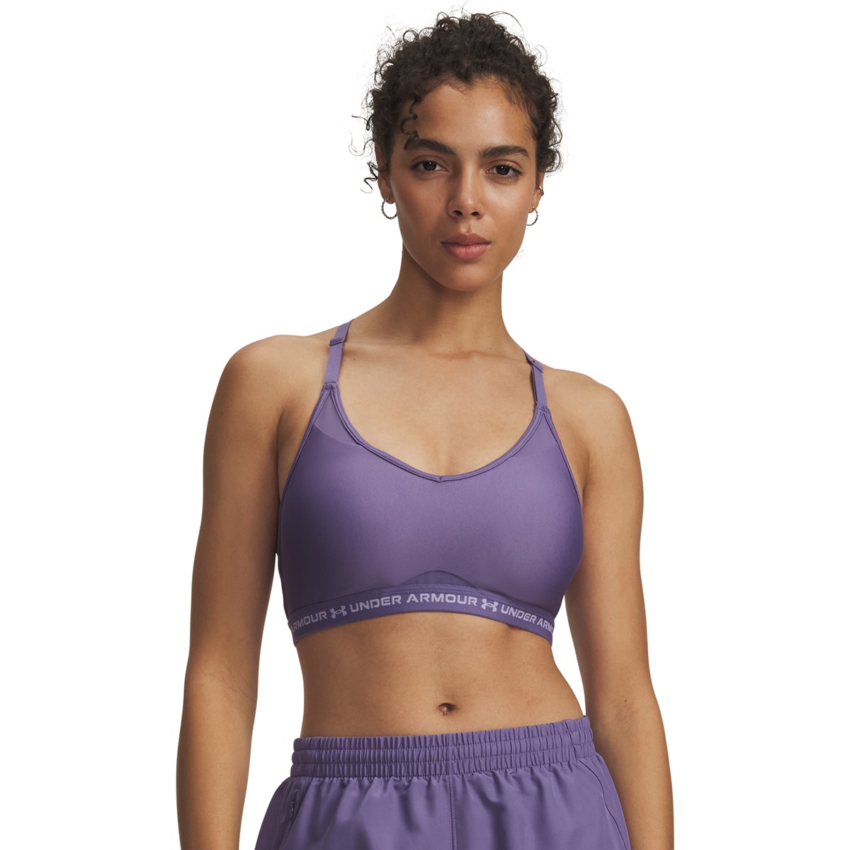 Soutiens de Mulher Training UA Crossback Low Bra Púrpura-9