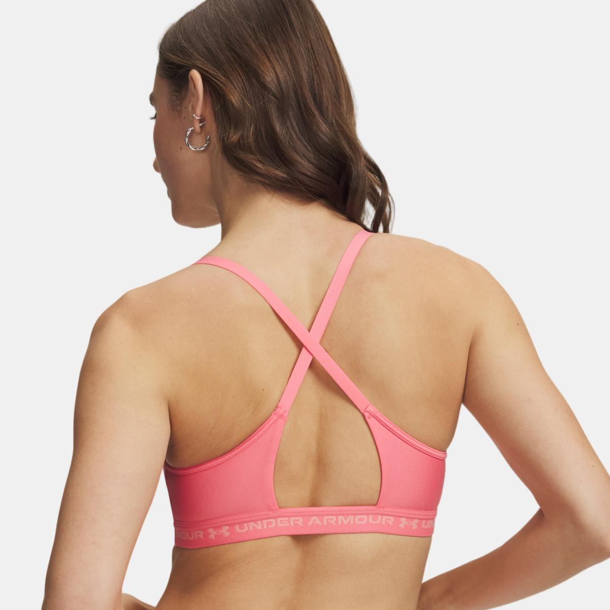 Soutiens de Mulher Training UA Crossback Low Bra Rosa-6