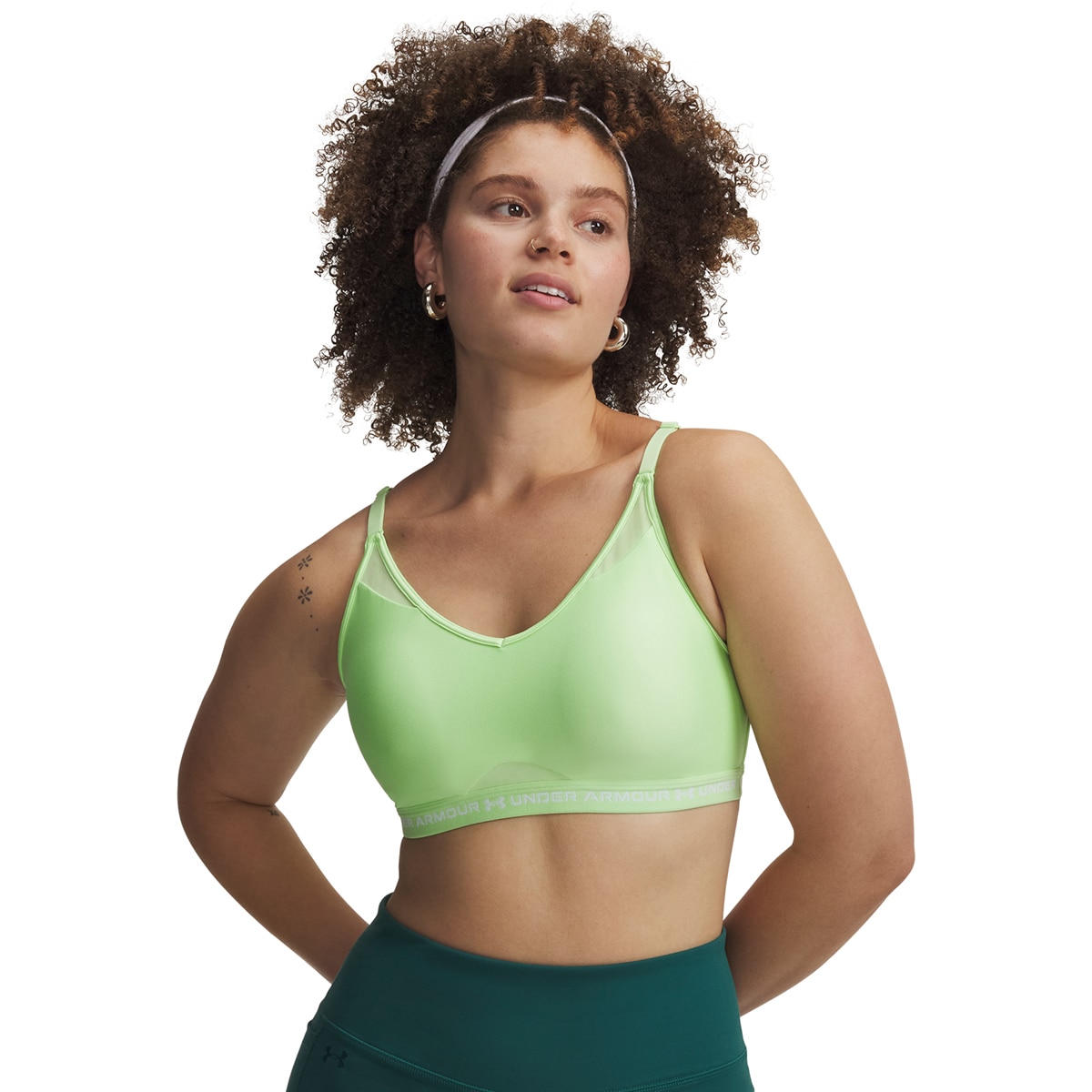 Soutiens de Mulher Training UA Crossback Low Bra Verde Lima-1