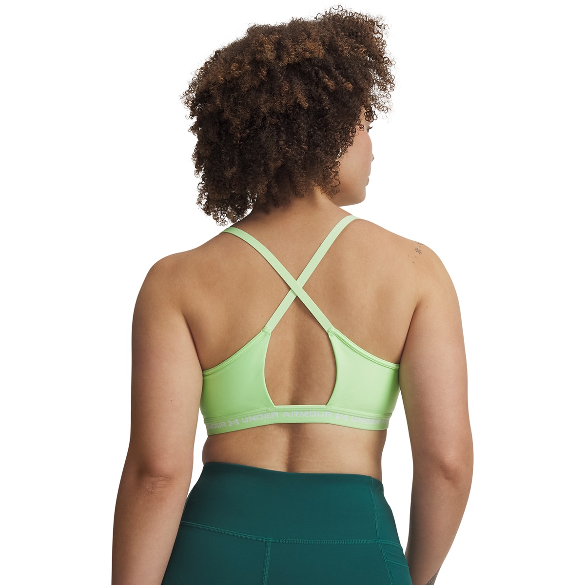 Soutiens de Mulher Training UA Crossback Low Bra Verde Lima-3