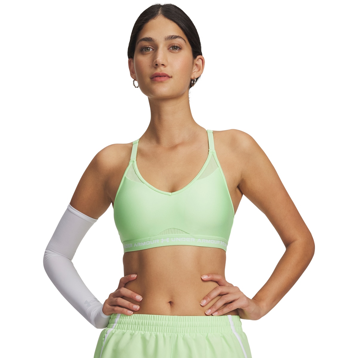 Soutiens de Mulher Training UA Crossback Low Bra Verde Lima-5