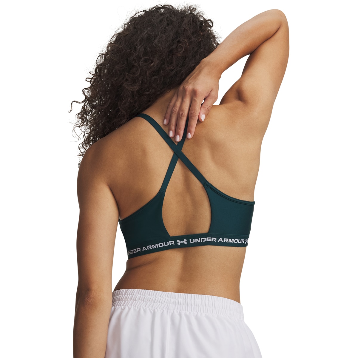 Soutiens de Mulher Training UA Crossback Low Bra Verde-escuro-4