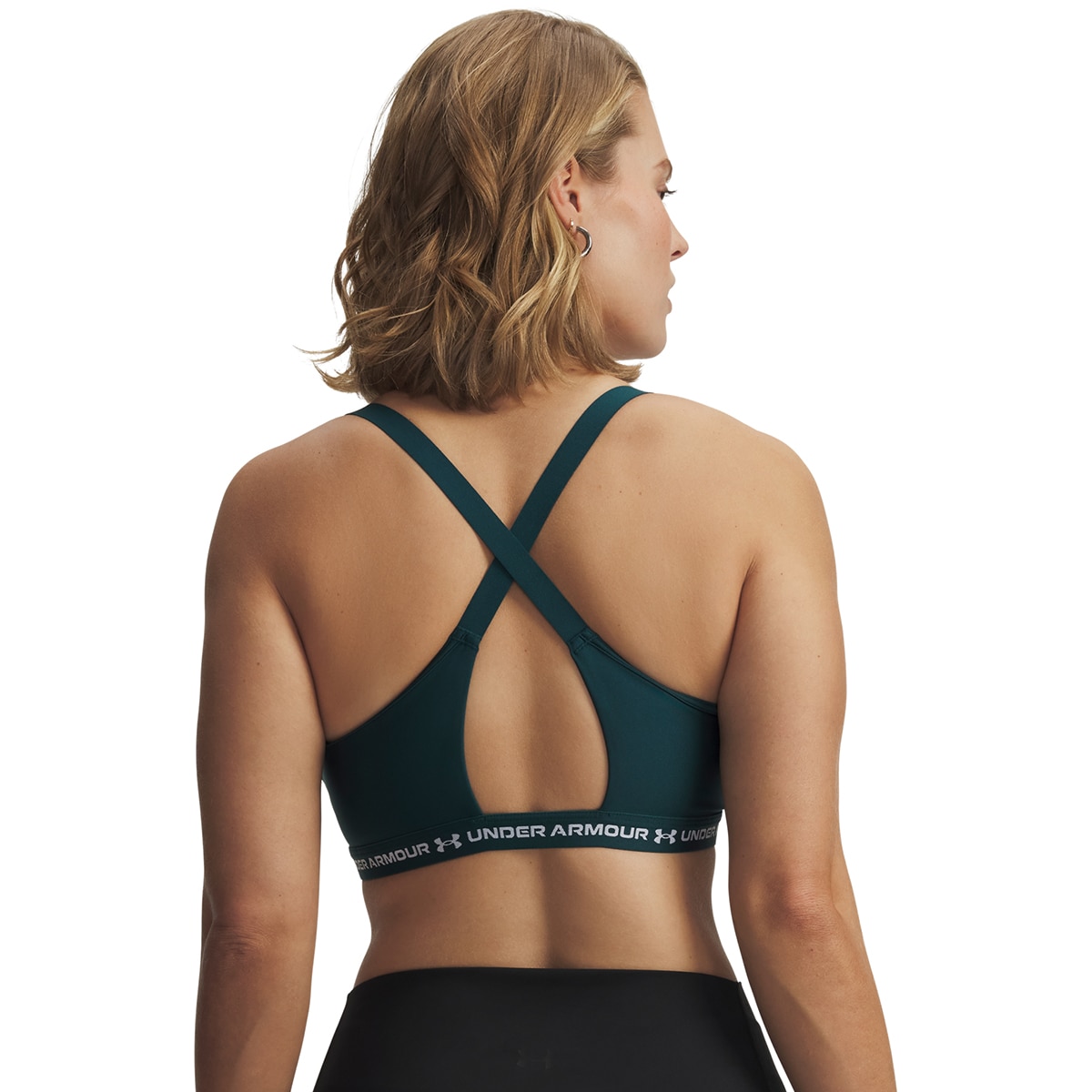 Soutiens de Mulher Training UA Crossback Low Bra Verde-escuro-5