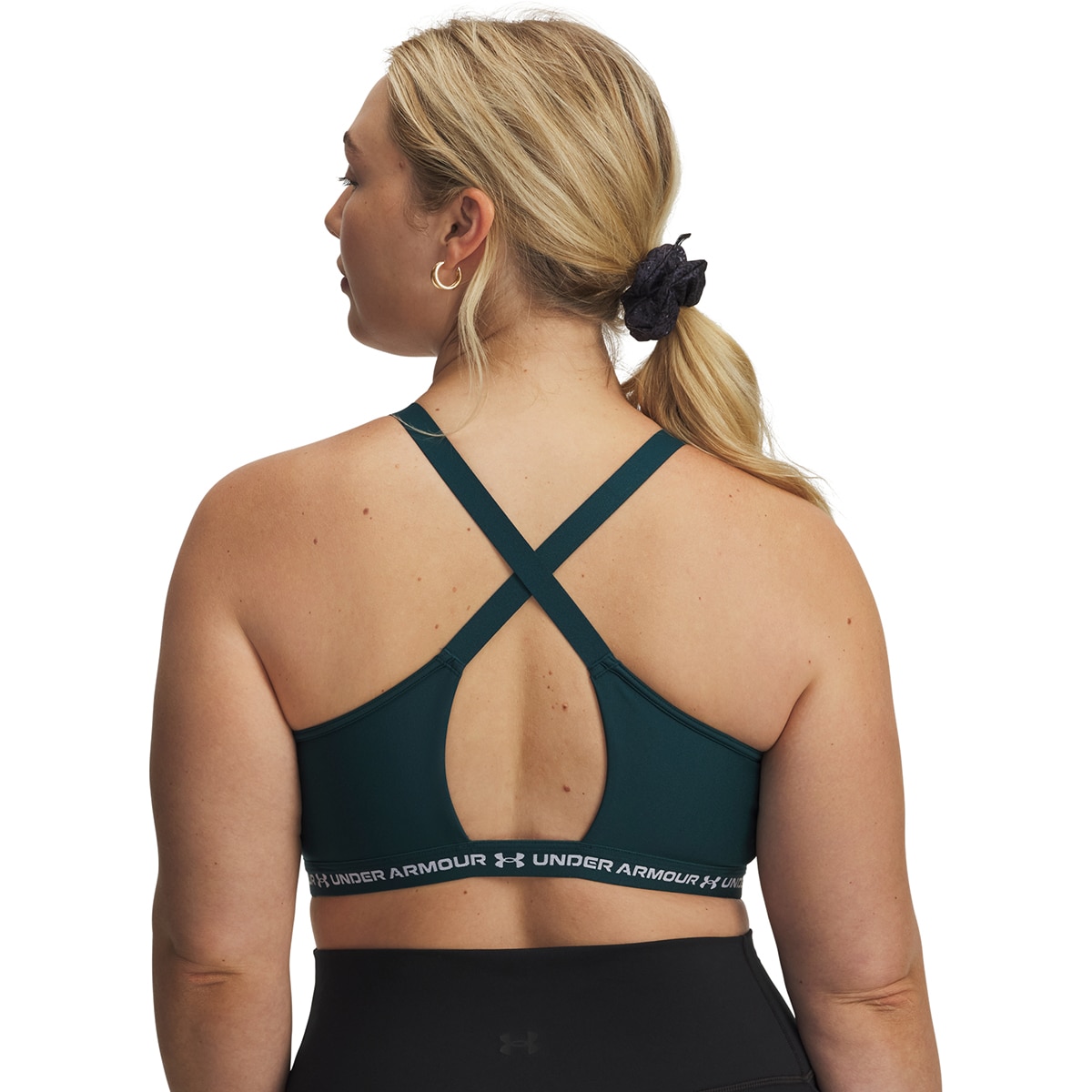 Soutiens de Mulher Training UA Crossback Low Bra Verde-escuro-7