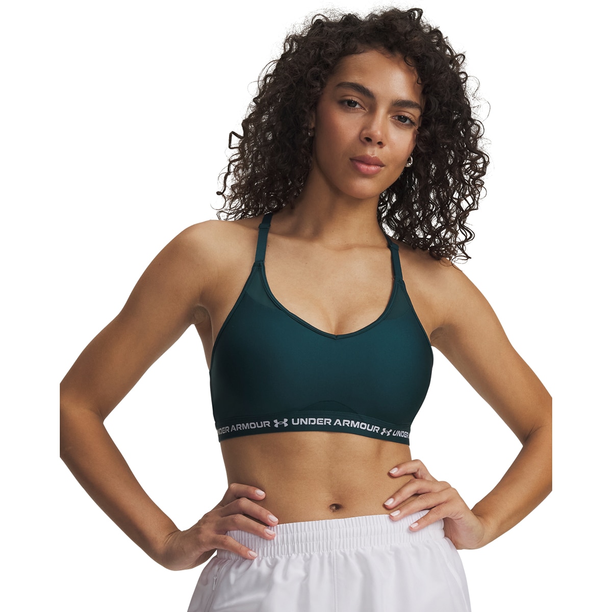 Soutiens de Mulher Training UA Crossback Low Bra Verde-escuro-9
