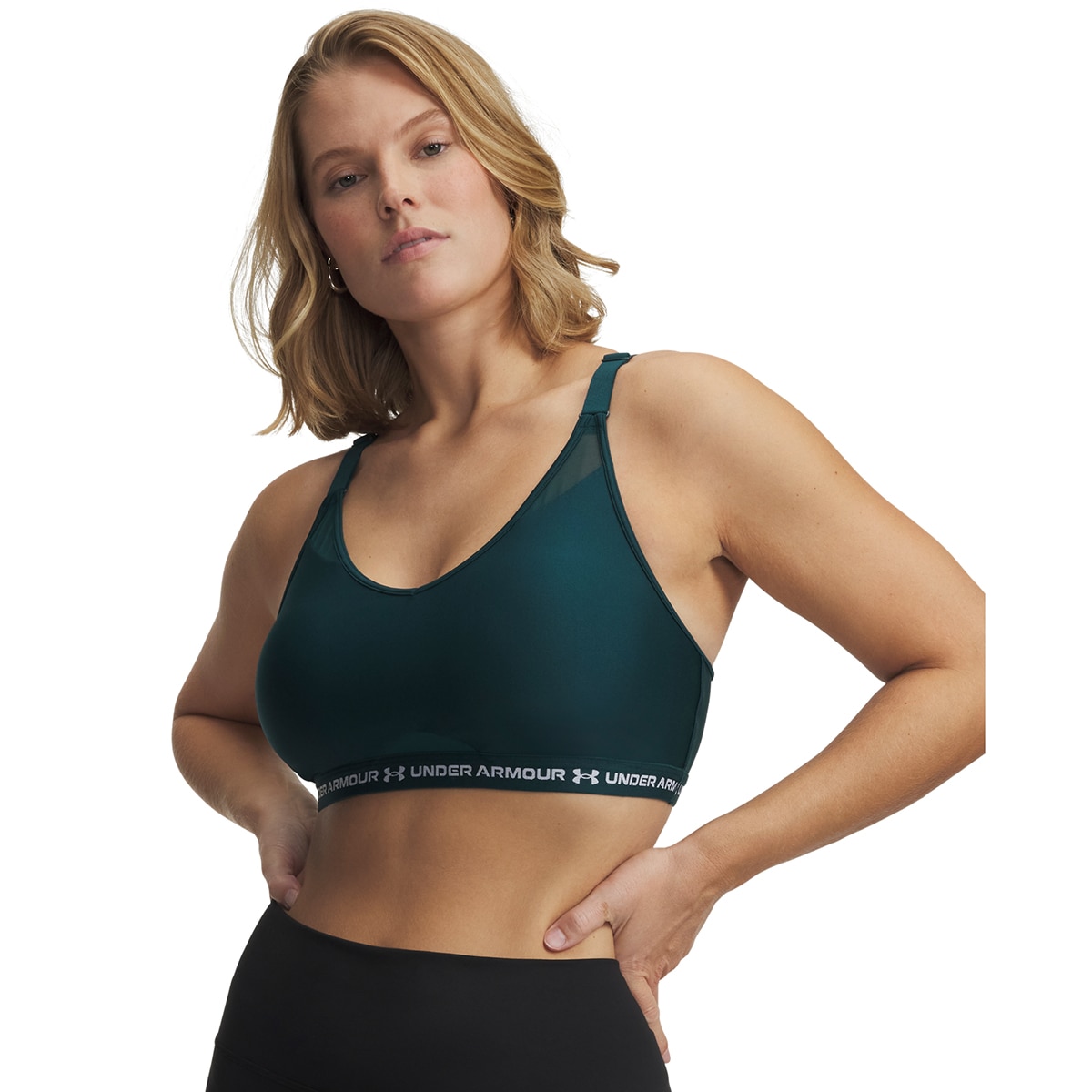 Soutiens de Mulher Training UA Crossback Low Bra Verde-escuro-10