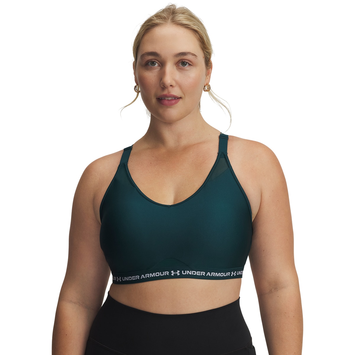 Soutiens de Mulher Training UA Crossback Low Bra Verde-escuro-12