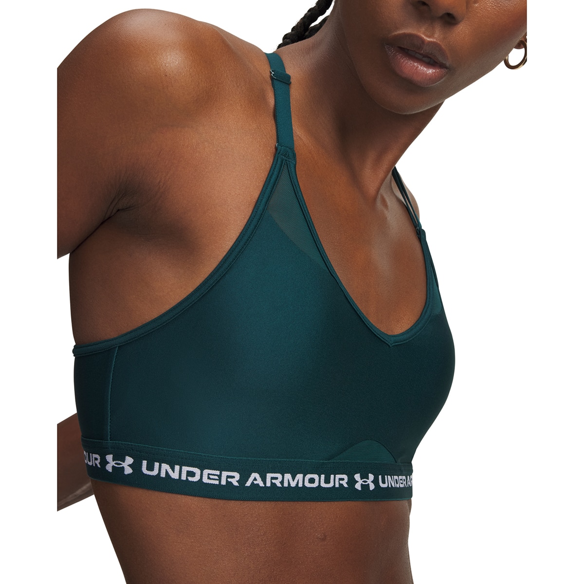 Soutiens de Mulher Training UA Crossback Low Bra Verde-escuro-13