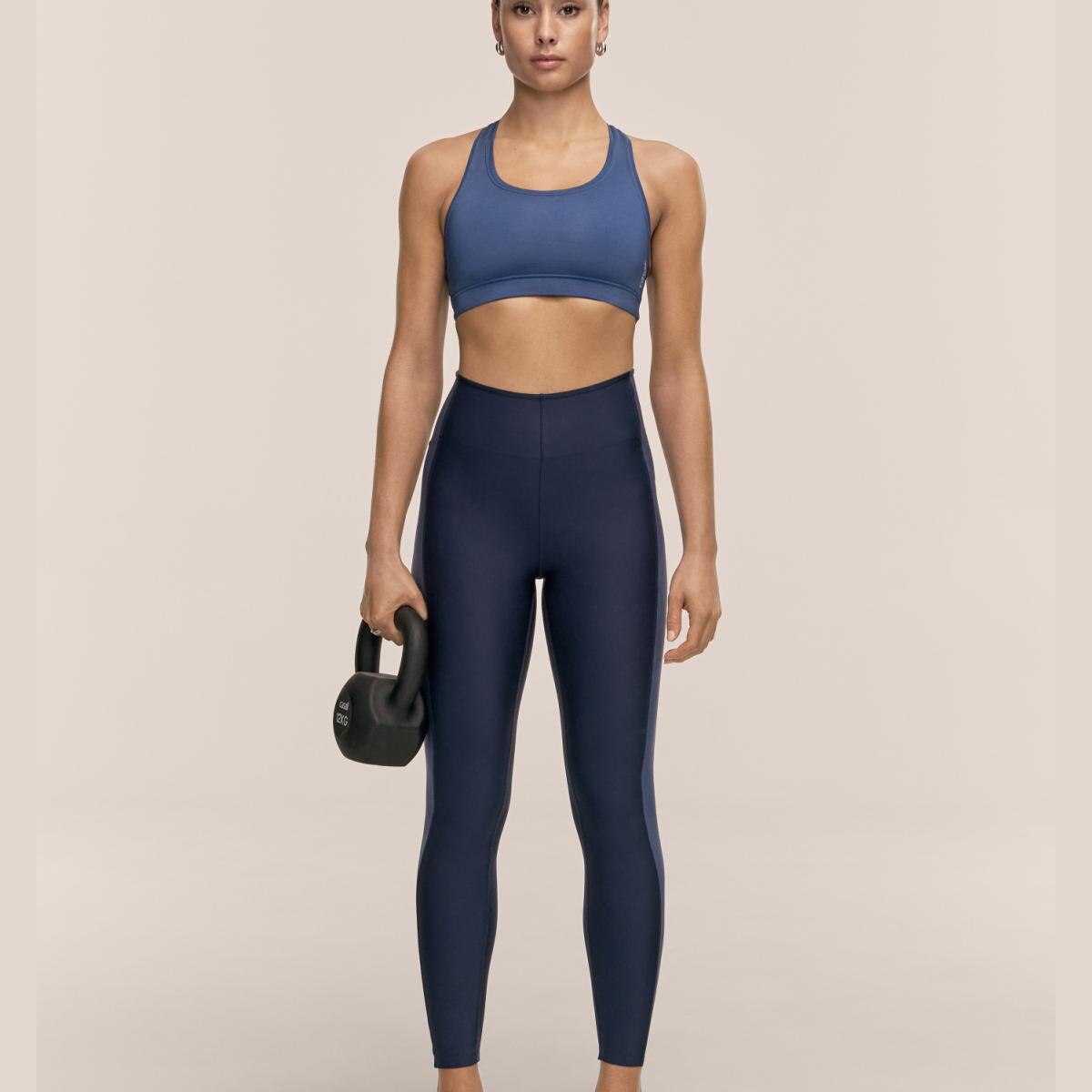 Soutien de Mulher Iconic Sports Azul-escuro-5