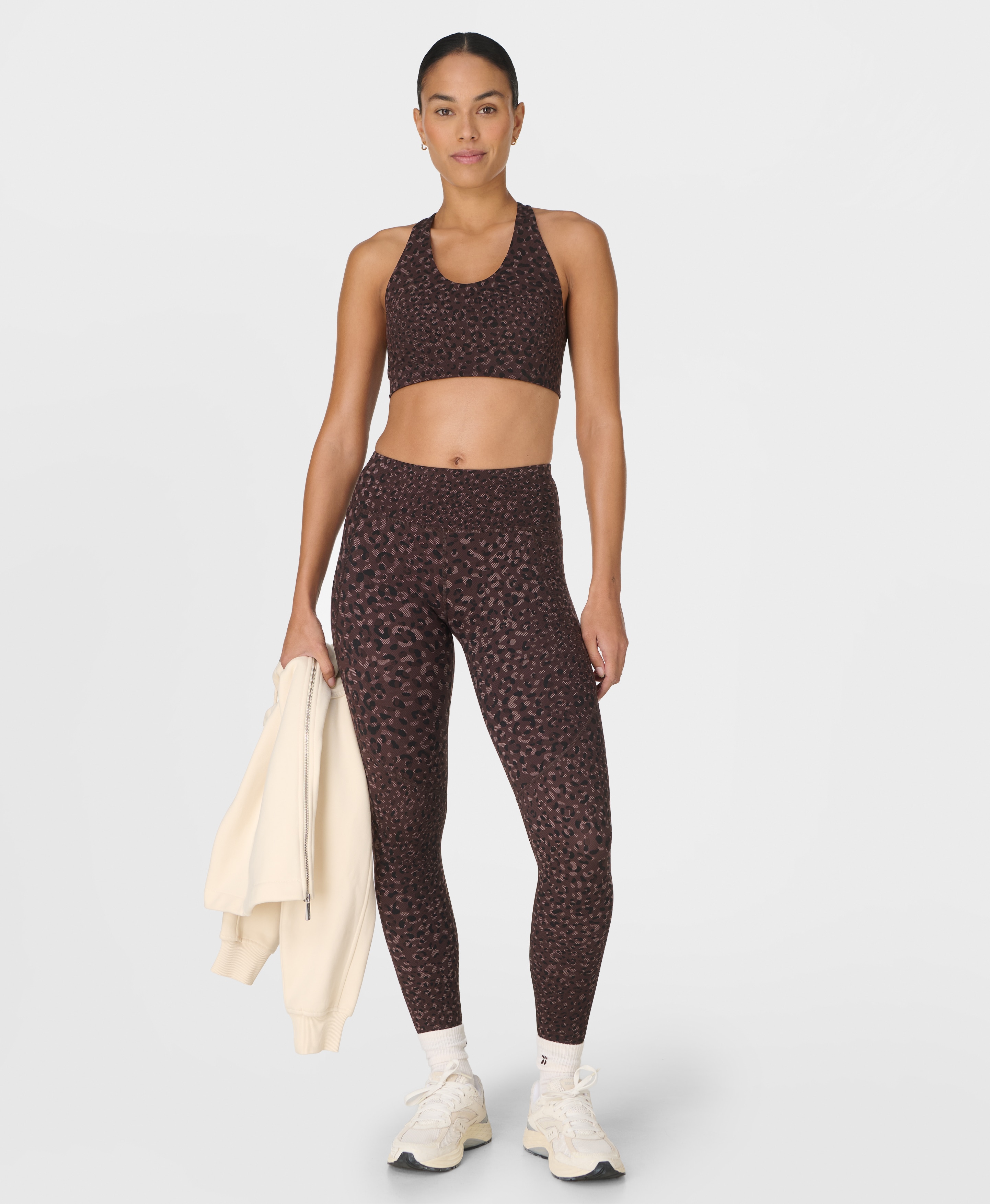 Tops de Mulher Power Racer Bra Castanho-5