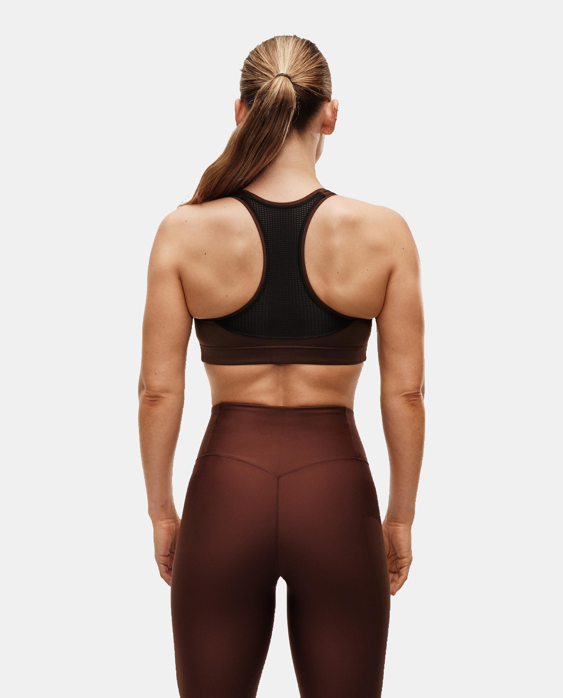 Top de Yoga y Pilates de Mujer Casall Iconic Sports Bra CASALL - Marrón oscuro Marrón oscuro-2