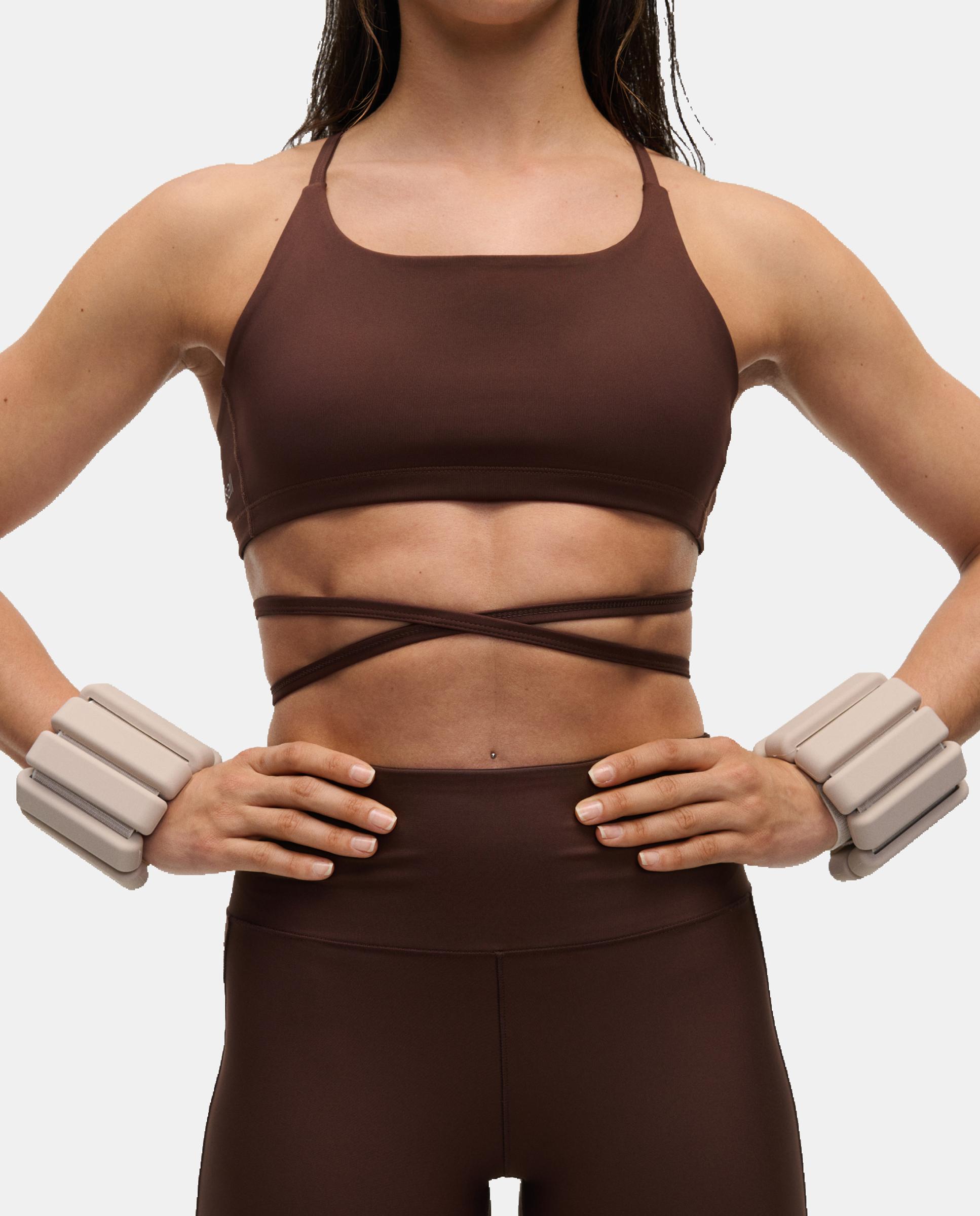 Top de Yoga y Pilates de Mujer Casall Lace Up Strap Top CASALL - Marrón oscuro Marrón oscuro-5