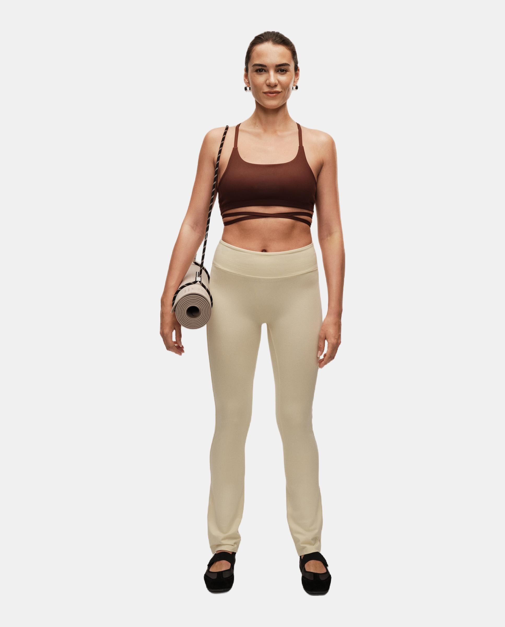 Top de Yoga y Pilates de Mujer Casall Lace Up Strap Top CASALL - Marrón oscuro Marrón oscuro-8