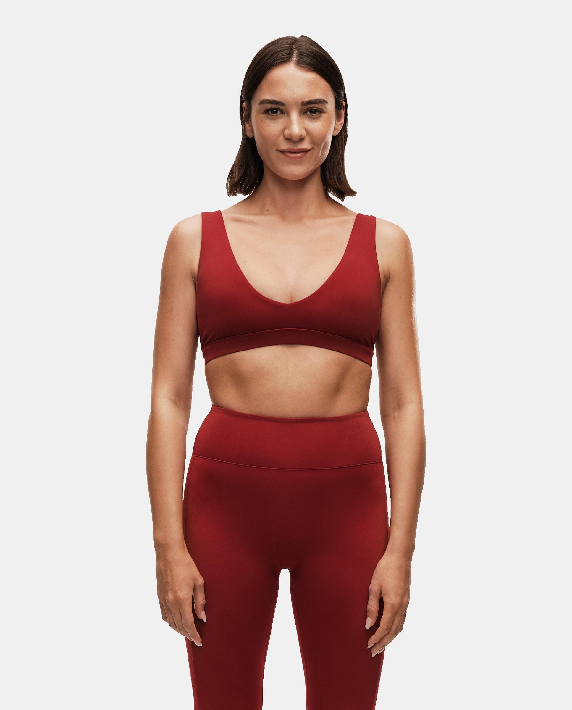 Casall Top de Yoga y Pilates de Mujer Soft Touch Padded Sports Bra Granate