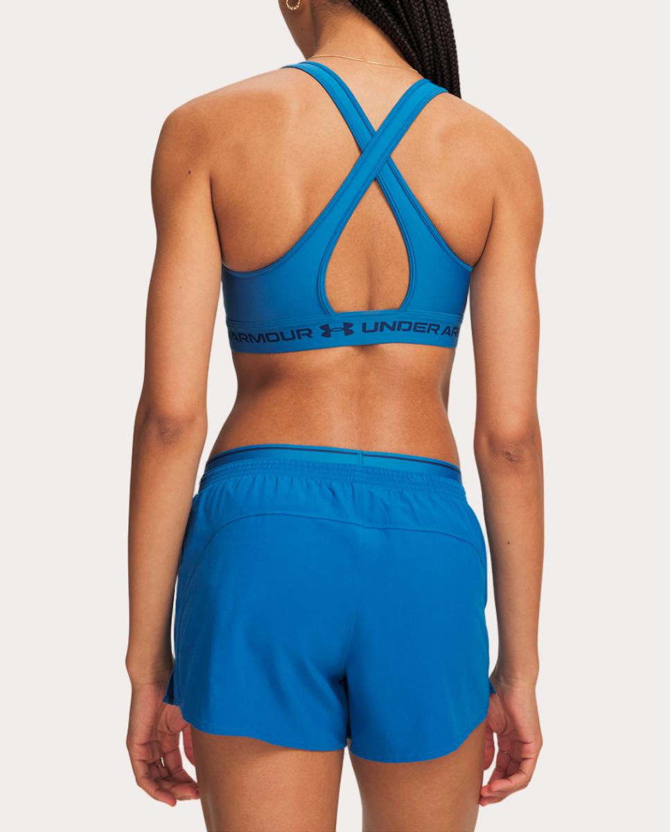 Top de Mulher Crossback Mid Bra Azul-2