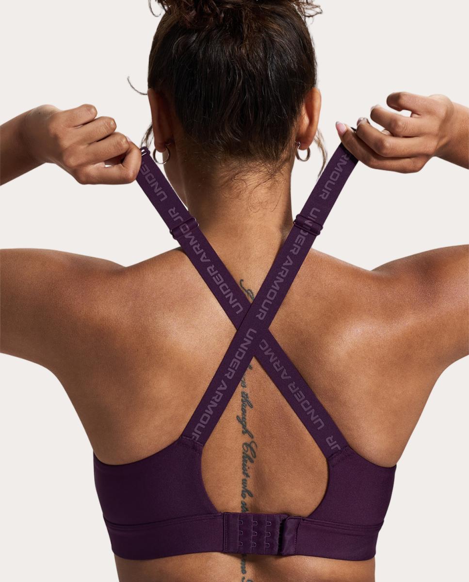 Imagen 3 de Top de mujer UA Infinity High 2.0 Bra Under Armour - Morado Morado