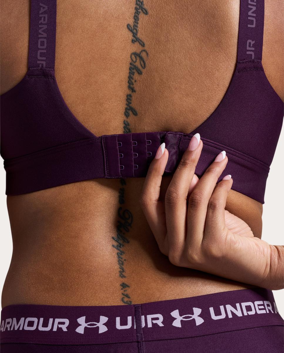 Imagen 4 de Top de mujer UA Infinity High 2.0 Bra Under Armour - Morado Morado