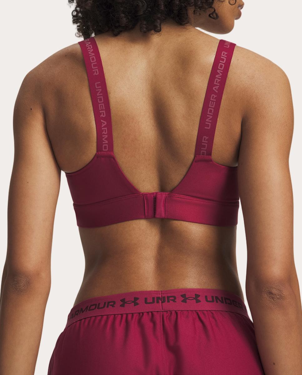 Top de Mulher UA Infinity High 2.0 Bra Vermelho-2
