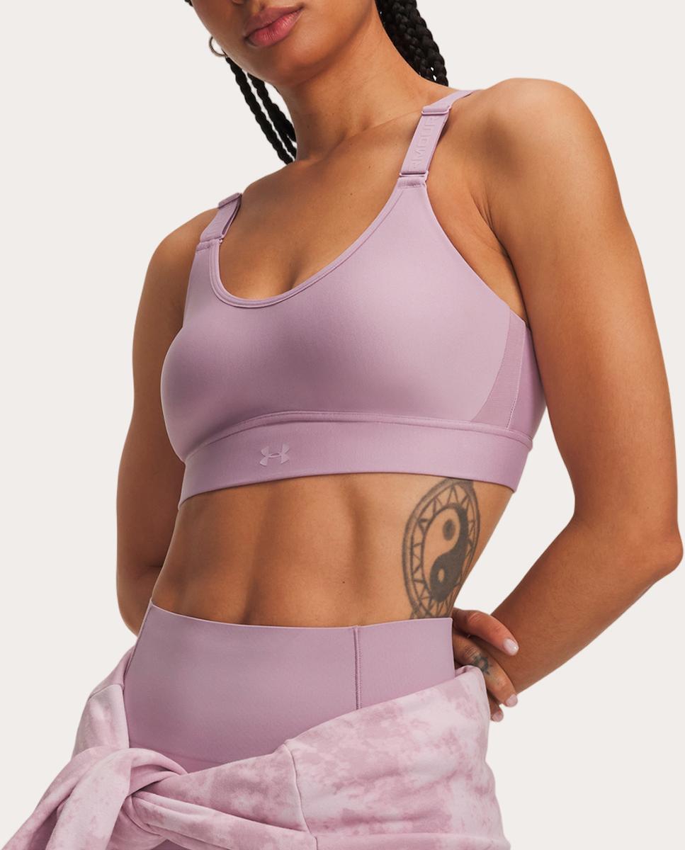 Top de mujer UA Infinity Mid 2.0 Bra Under Armour - Rosa Rosa-1