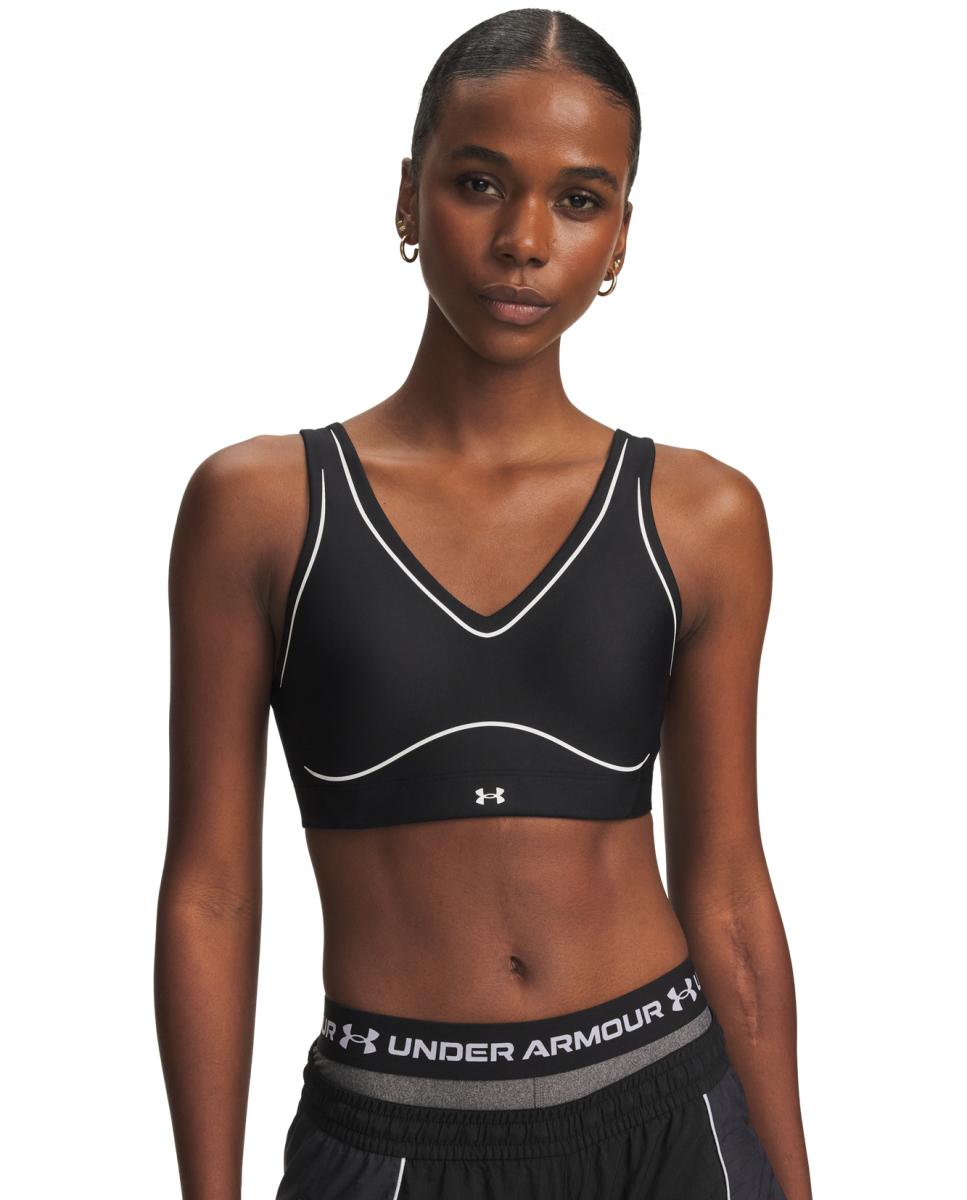 Imagen 0 de Top de mujer Infinity Mid Contour Under Armour Negro / Blanco