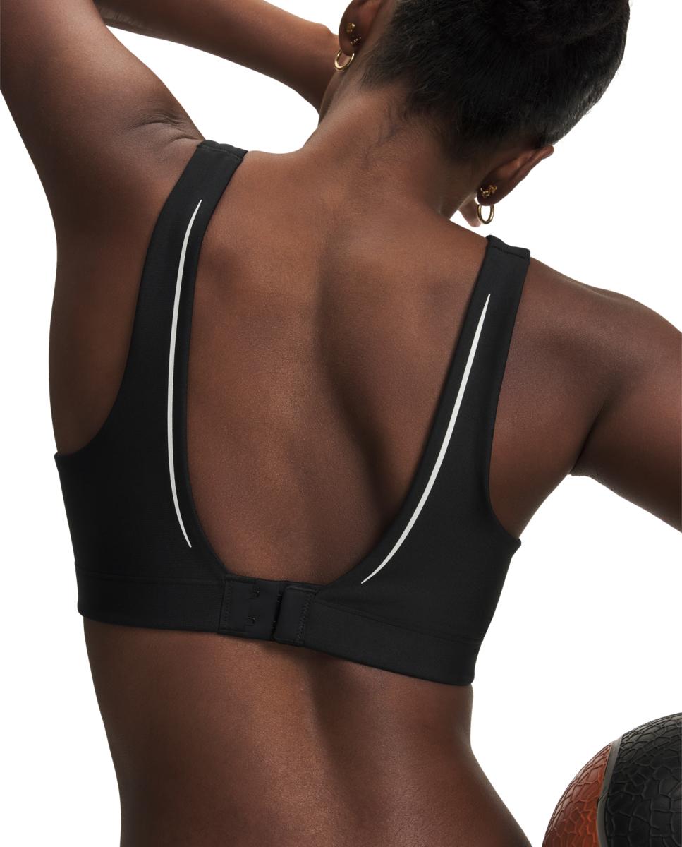 Imagen 3 de Top de mujer Infinity Mid Contour Under Armour - Negro / Blanco Negro / Blanco